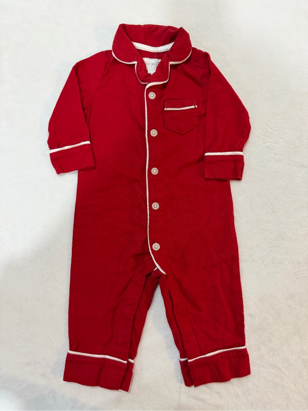 Red Christmas pajamas. 6 mo